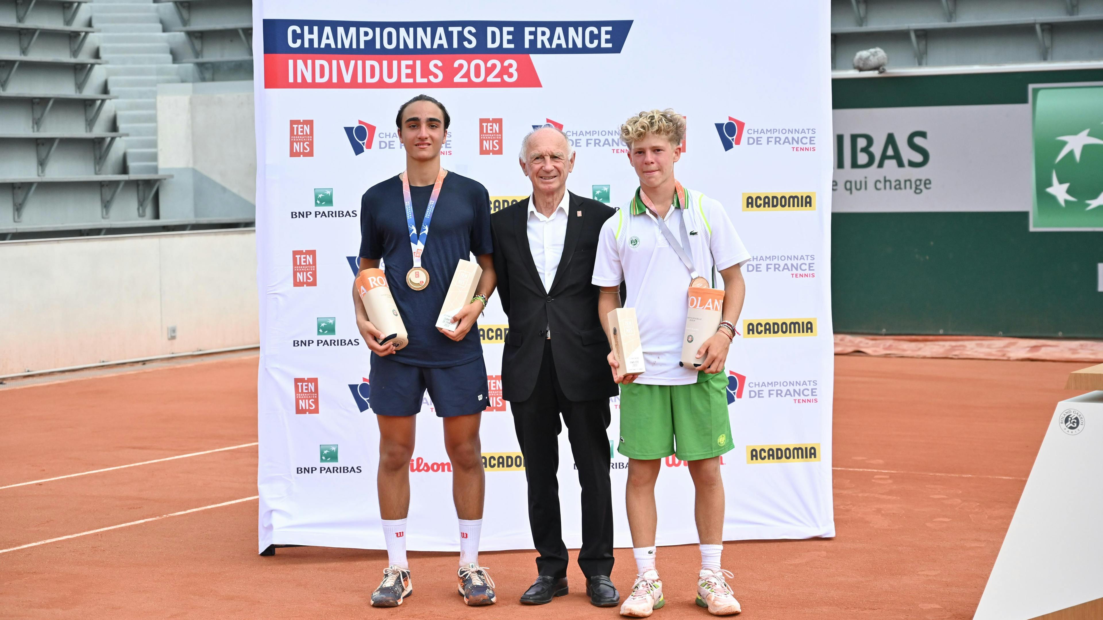 Daniel Jade et Jules Rimbaud, à l'issue de la finale