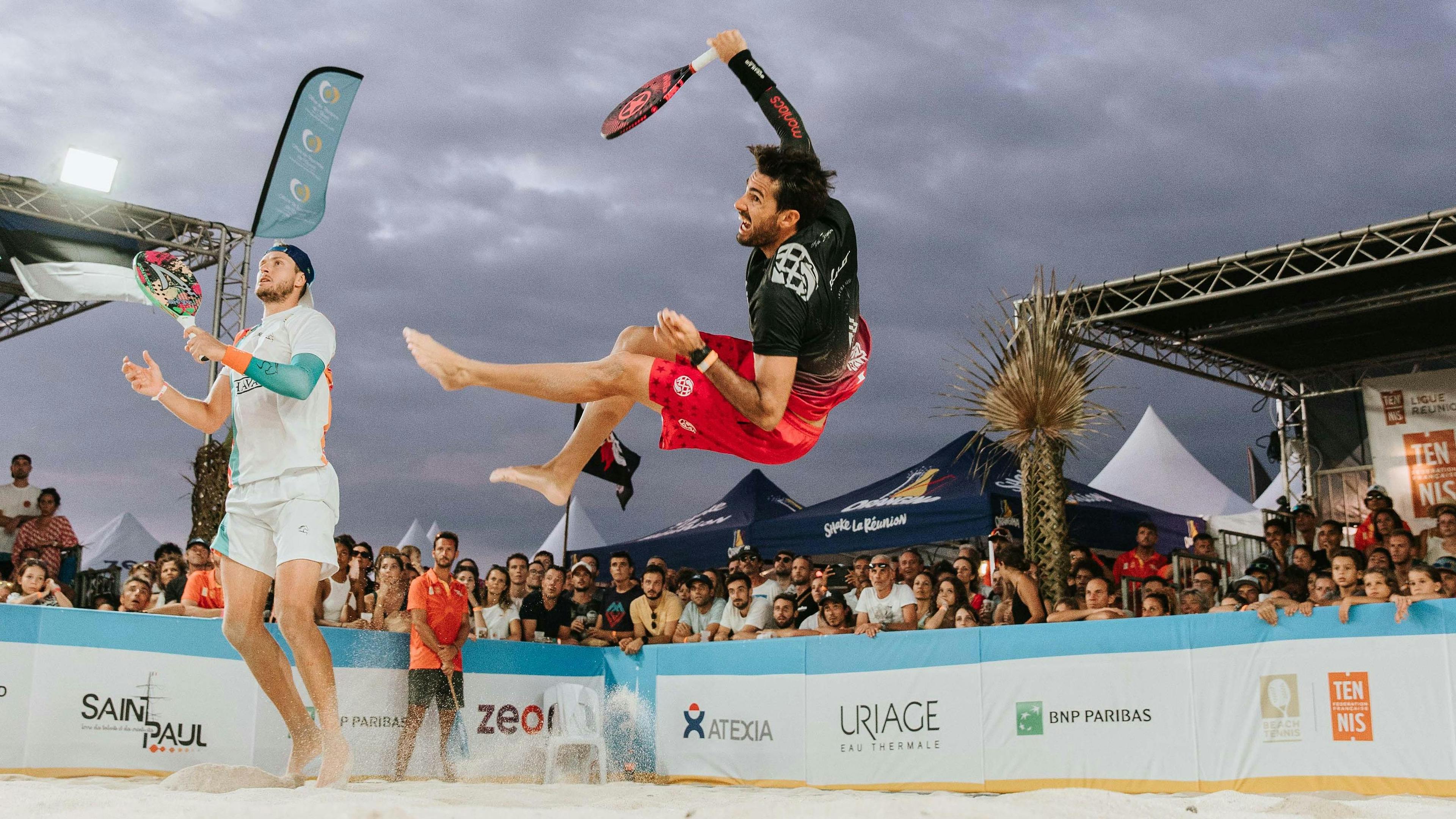 Andre Baran et Théo Irigaray, battus en demi-finale de l'Open des Brisants.