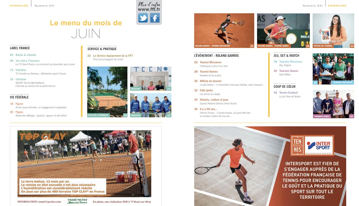 Découvrez le Tennis Info n°541 | Fédération française de tennis