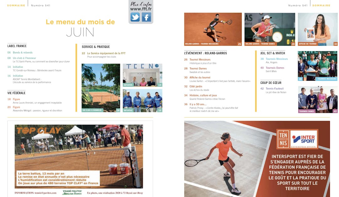Découvrez le Tennis Info n°541 | Fédération française de tennis