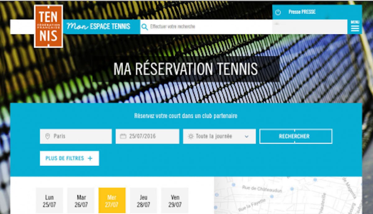 Ma Réservation Tennis (MRT) : un service pratique, simple et novateur | Fédération française de tennis