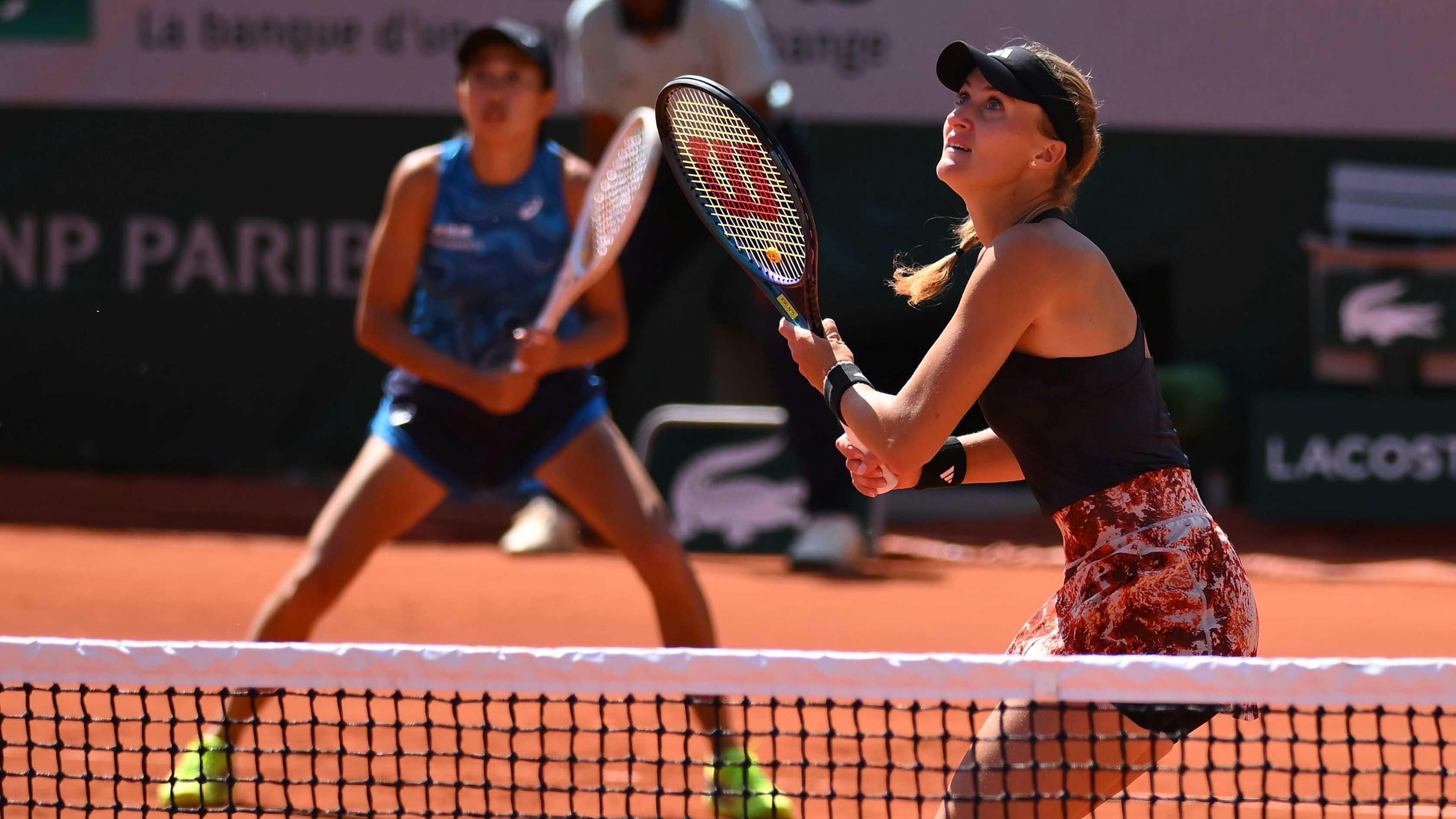 Kristina Mladenovic quitte le tournoi de double dames dès le 2e tour.
