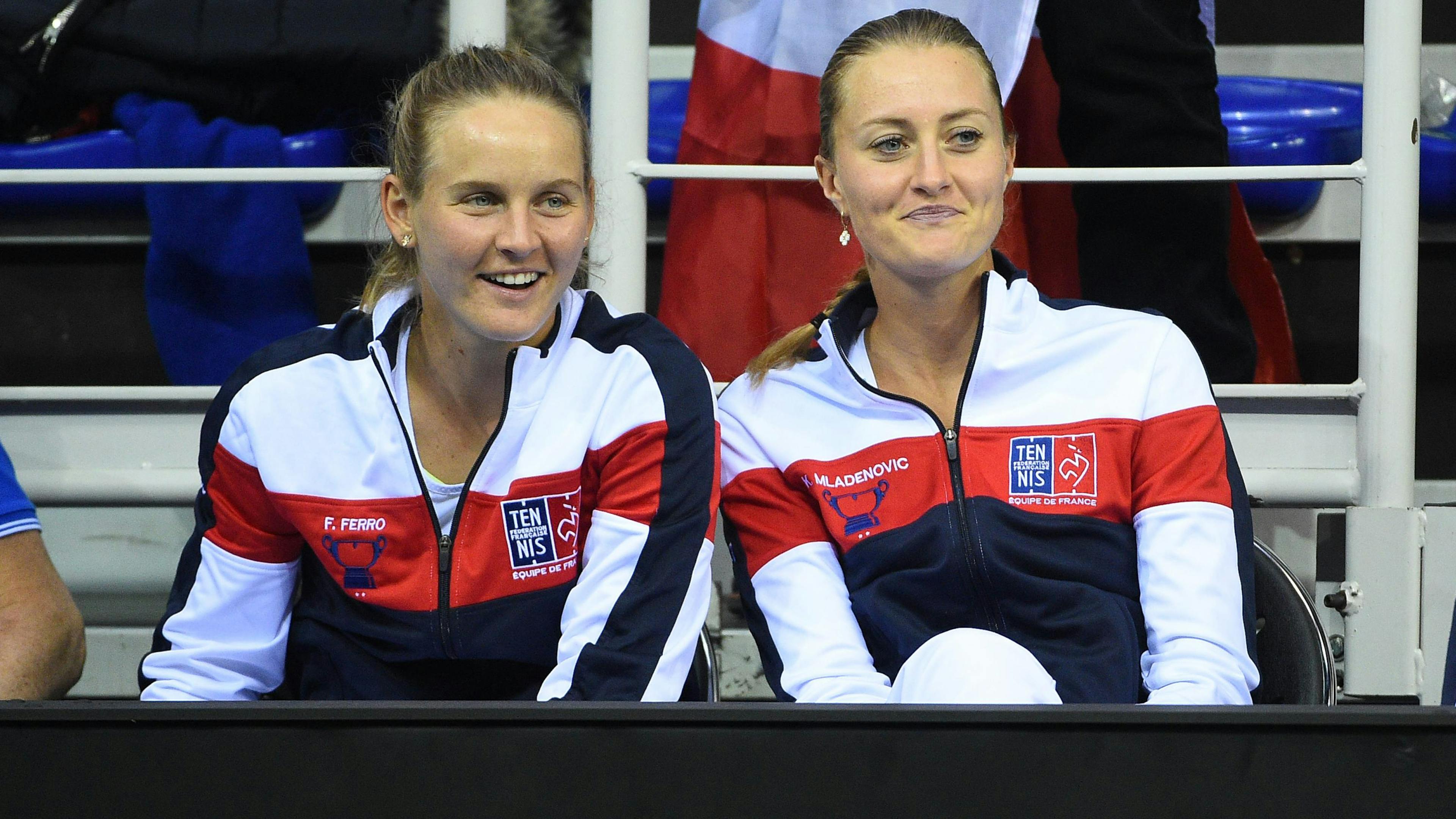 Retrouvailles parisiennes pour Fiona Ferro et Kristina Mladenovic...