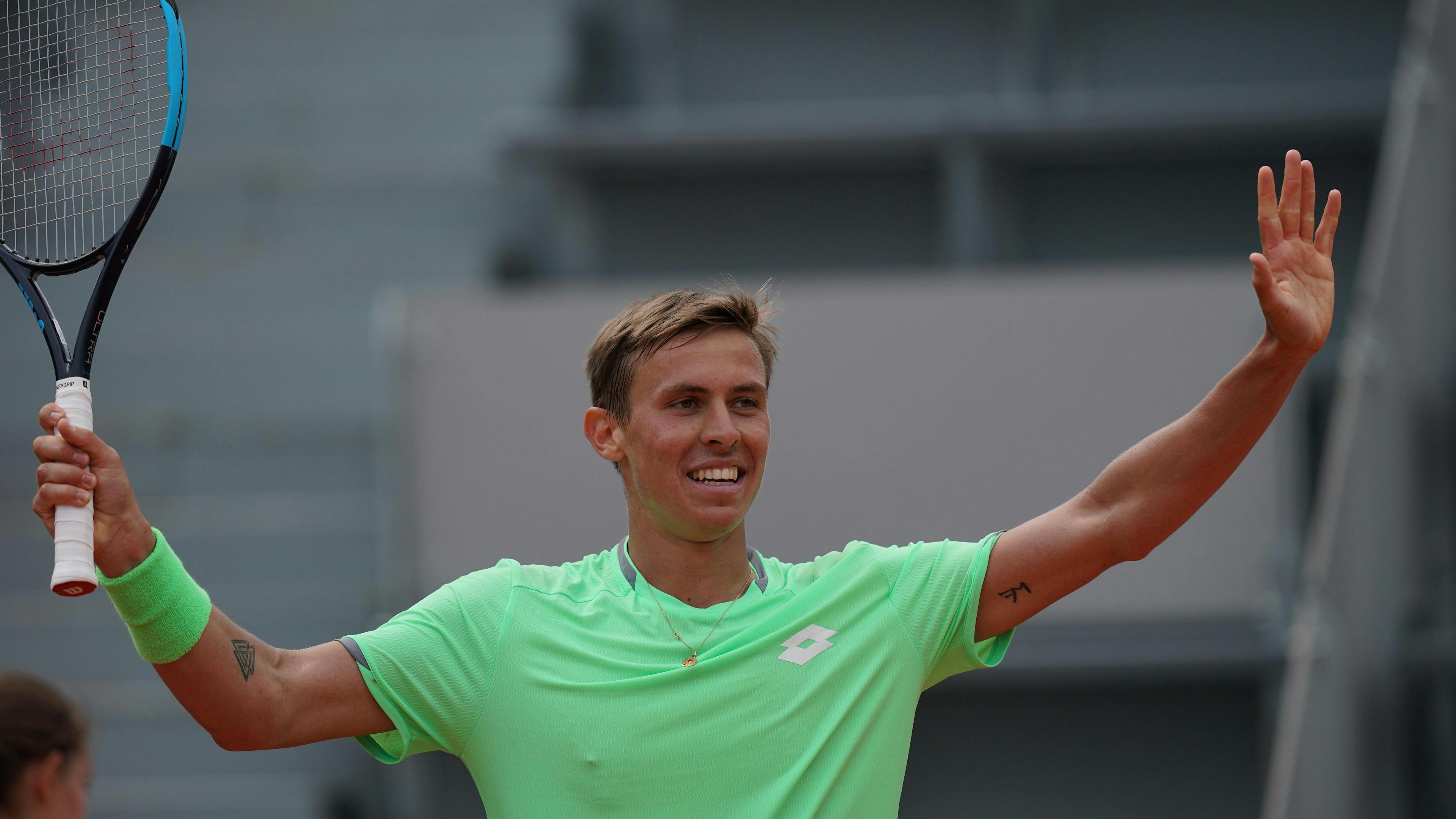 Matteo Martineau, à Roland-Garros.