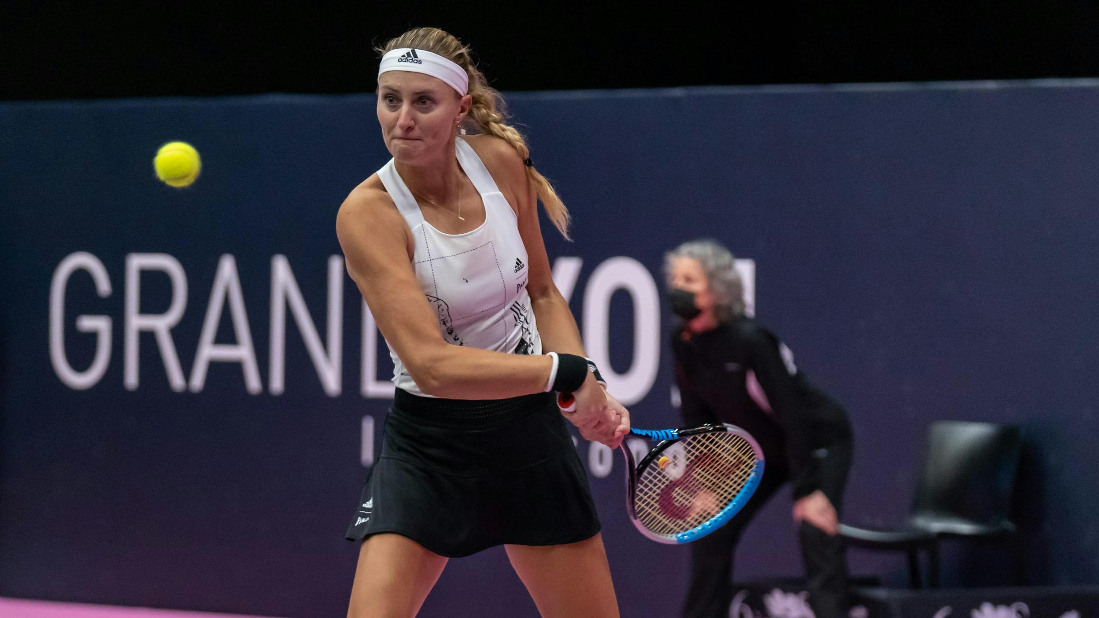 Kristina Mladenovic a bien négocié le premier obstacle à Lyon.