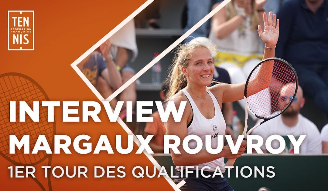 Margaux Rouvroy après sa victoire contre Kenin en qualifications | Fédération française de tennis