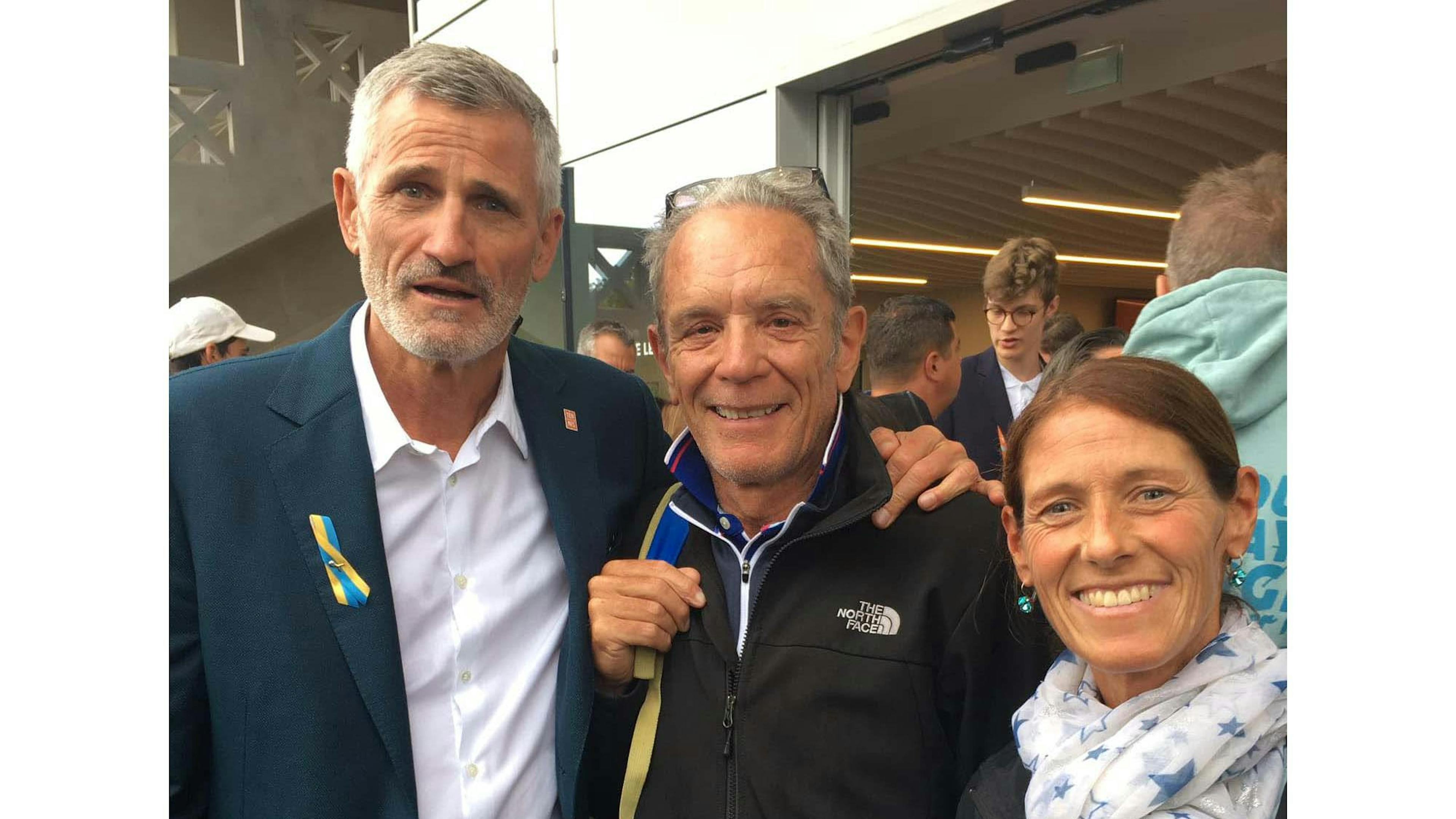 Laure était de visite cette année à Roland-Garros à l'occasion de la journée des présidents, avec son père. Elle a pu rencontrer Gilles Moretton, le président de la FFT.