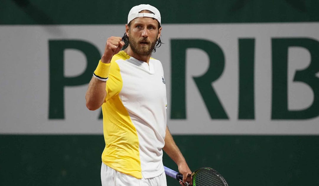 La réaction de Lucas Pouille après sa victoire au 1er tour des "qualifs" | Fédération française de tennis