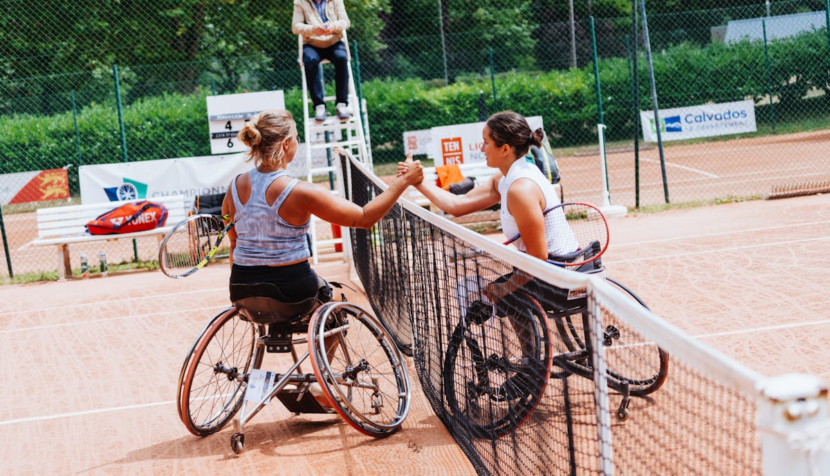 Pauline Deroulède et Ksénia Chasteau, finale des championnats de France tennis-fauteuil 2024