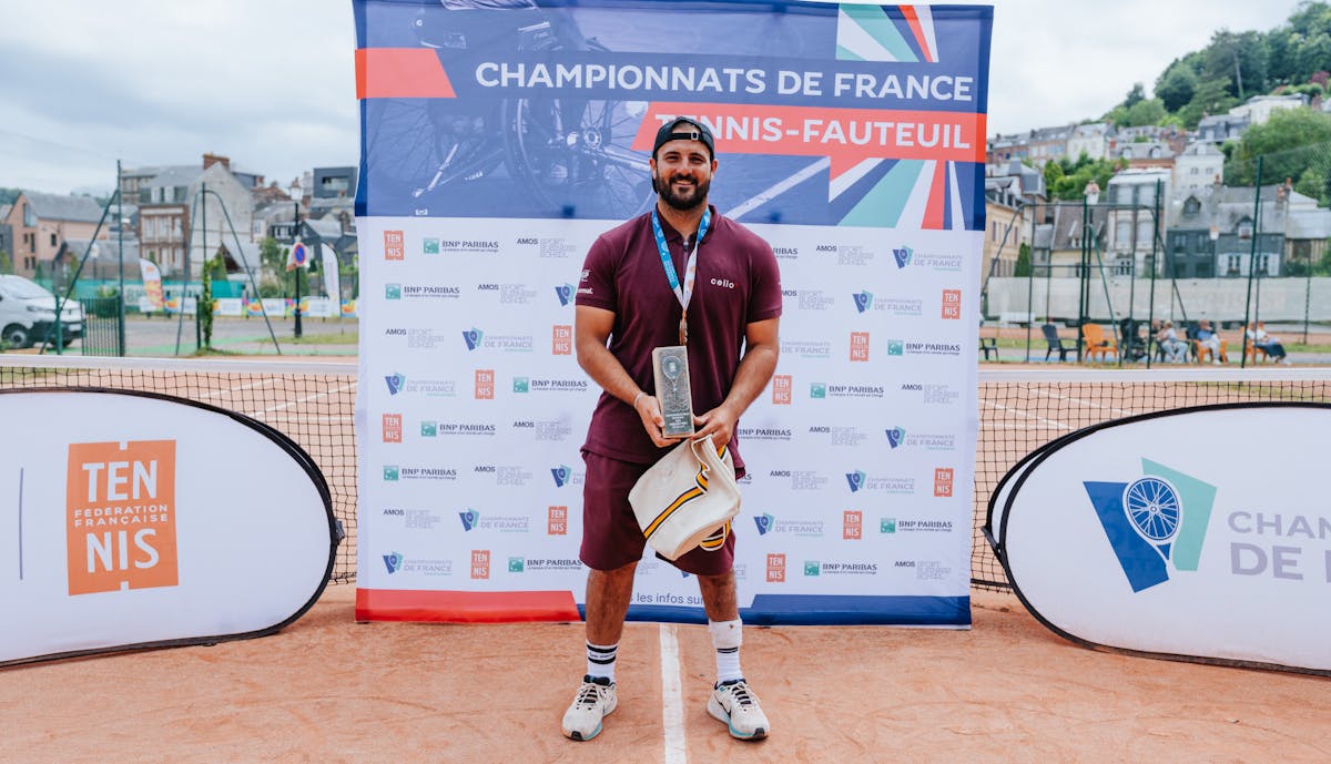 Guilhem Laget, champion de France tennis-fauteuil 2024