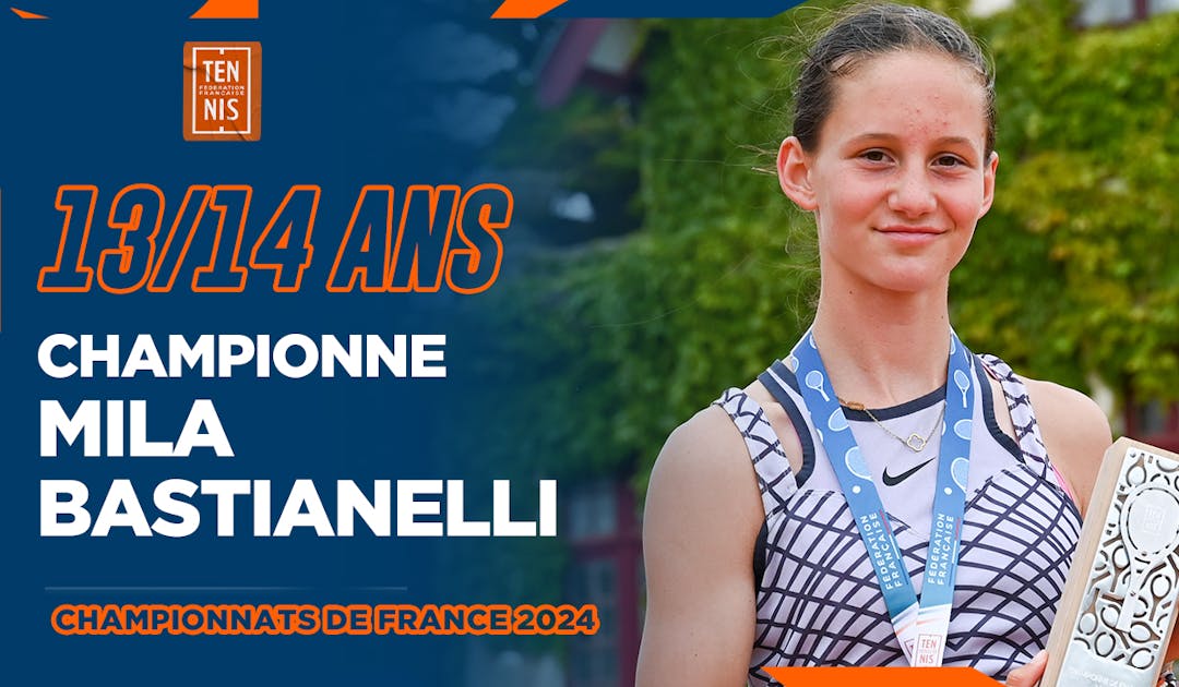 Vignette YouTube, Mila Bastianelli, championne de France 13-14 ans 2024