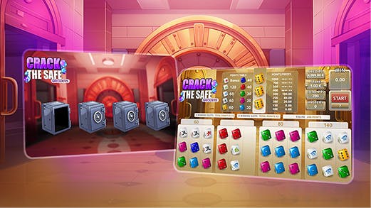 Game grid from Crack the Safe by Gaming1