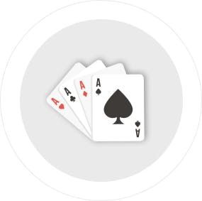 Four aces representing online card games at Family Game Online