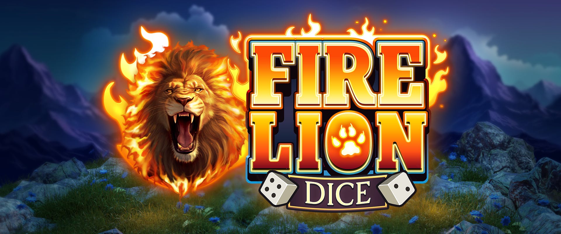 Logo for the online casino game Fire Lion Dice by Air Dice