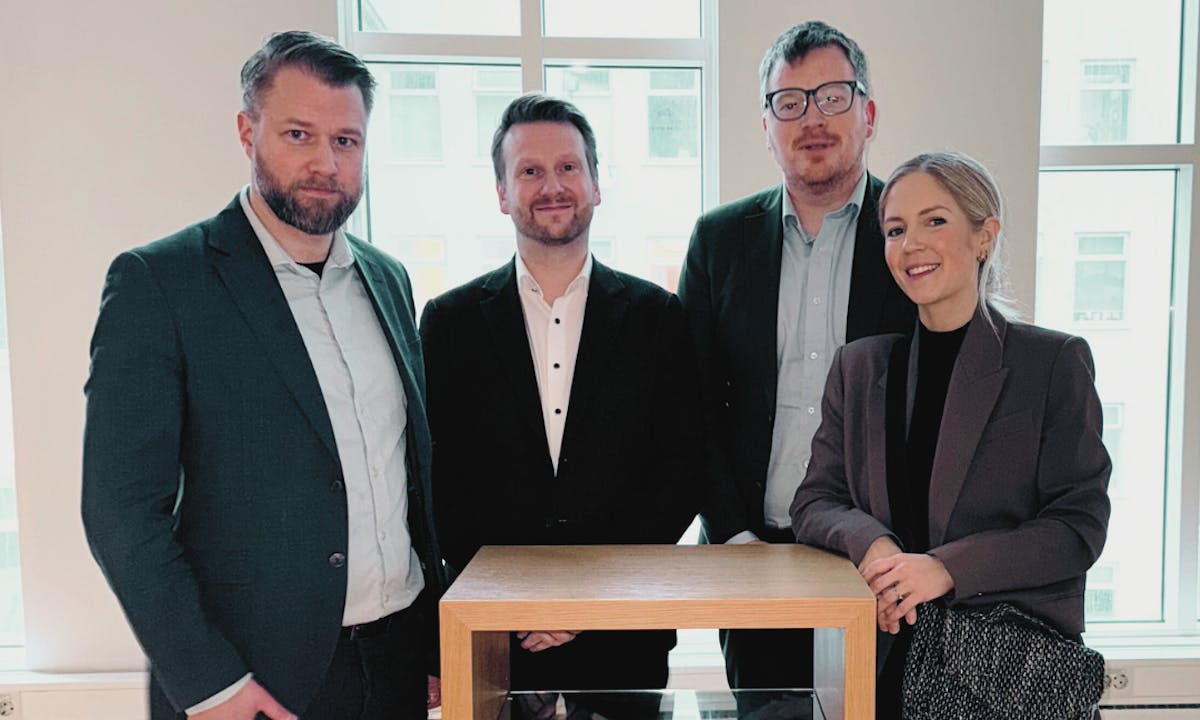 Steinar Örn Steinarsson, formaður FHSS, Björn Berg Gunnarsson, lífeyrisráðgjafi, Jóhann Gunnar Þórarinsson, formaður SL og Anna Margrét Steingrímsdóttir, leiðtogi stafrænnar þjónustu, félags- og markaðsmála hjá félögunum tveimur.