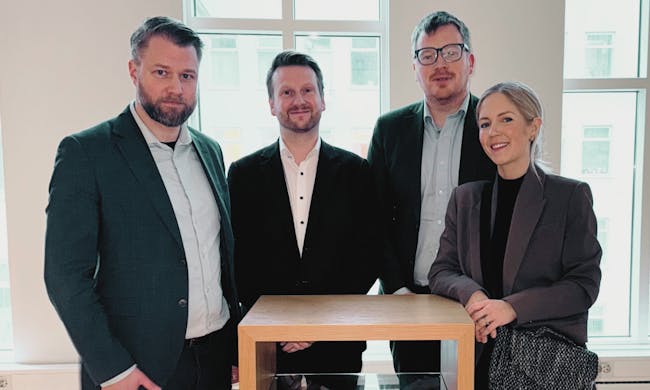 Steinar Örn Steinarsson, formaður FHSS, Björn Berg Gunnarsson, lífeyrisráðgjafi, Jóhann Gunnar Þórarinsson, formaður SL og Anna Margrét Steingrímsdóttir, leiðtogi stafrænnar þjónustu, félags- og markaðsmála hjá félögunum tveimur.