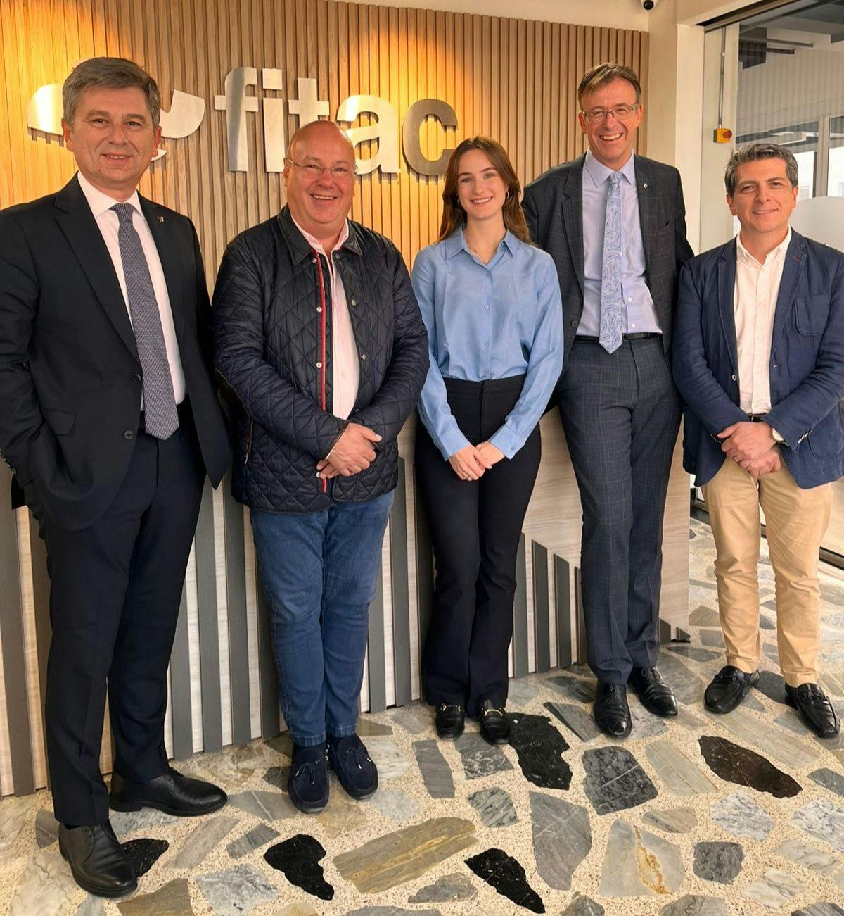 From left to right: FIATA President, Turgut Erkeskin; Fitac President Guillermo Gonzalez Larsen; FIATA International Trade and Law Officer, Leticia Cherini; FIATA Director General, Stéphane Graber; and Fitac Executive Director, Miguel Espinosa.