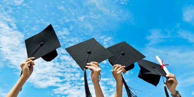 Graduation hats high!