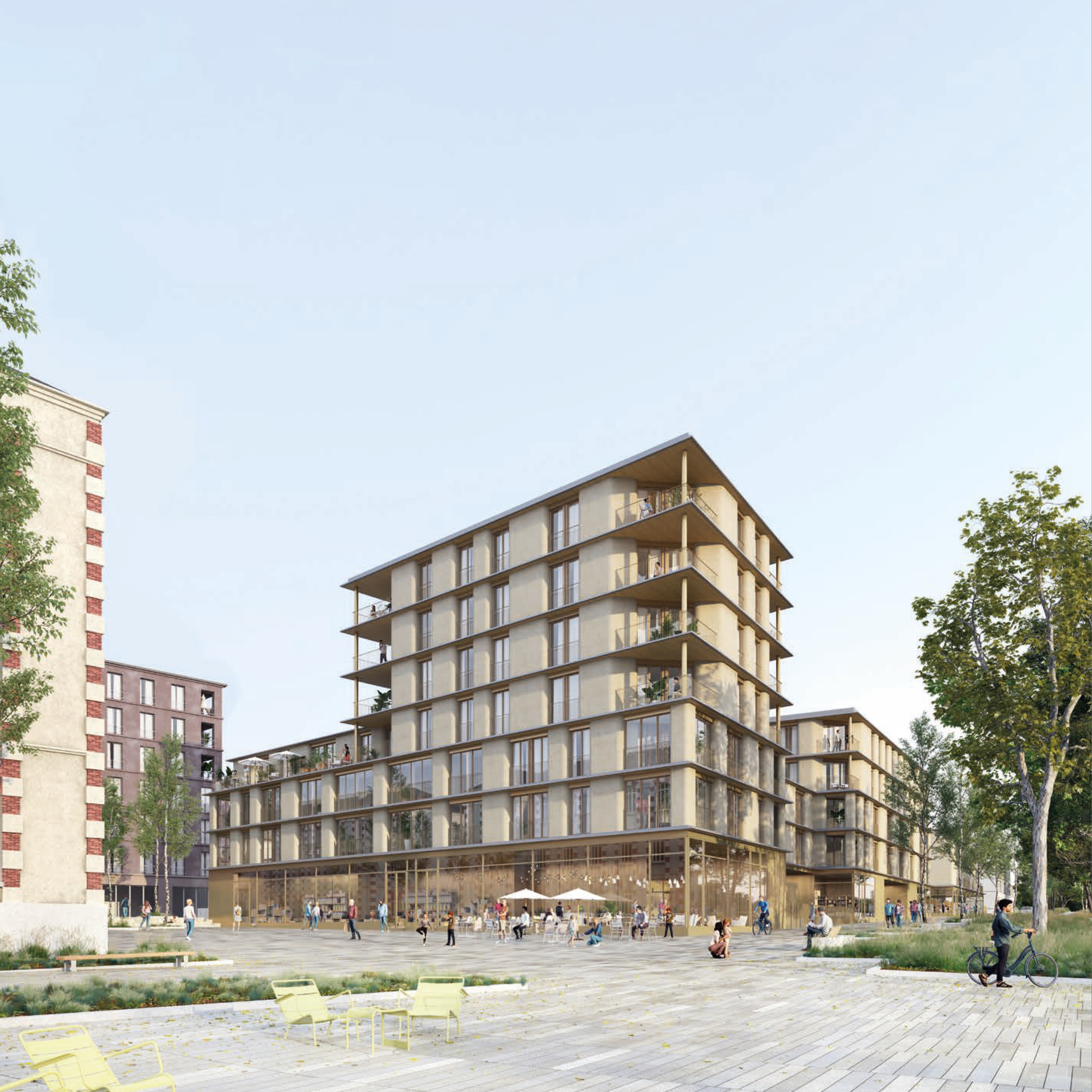 Perspective extérieure de la résidence "Matera"