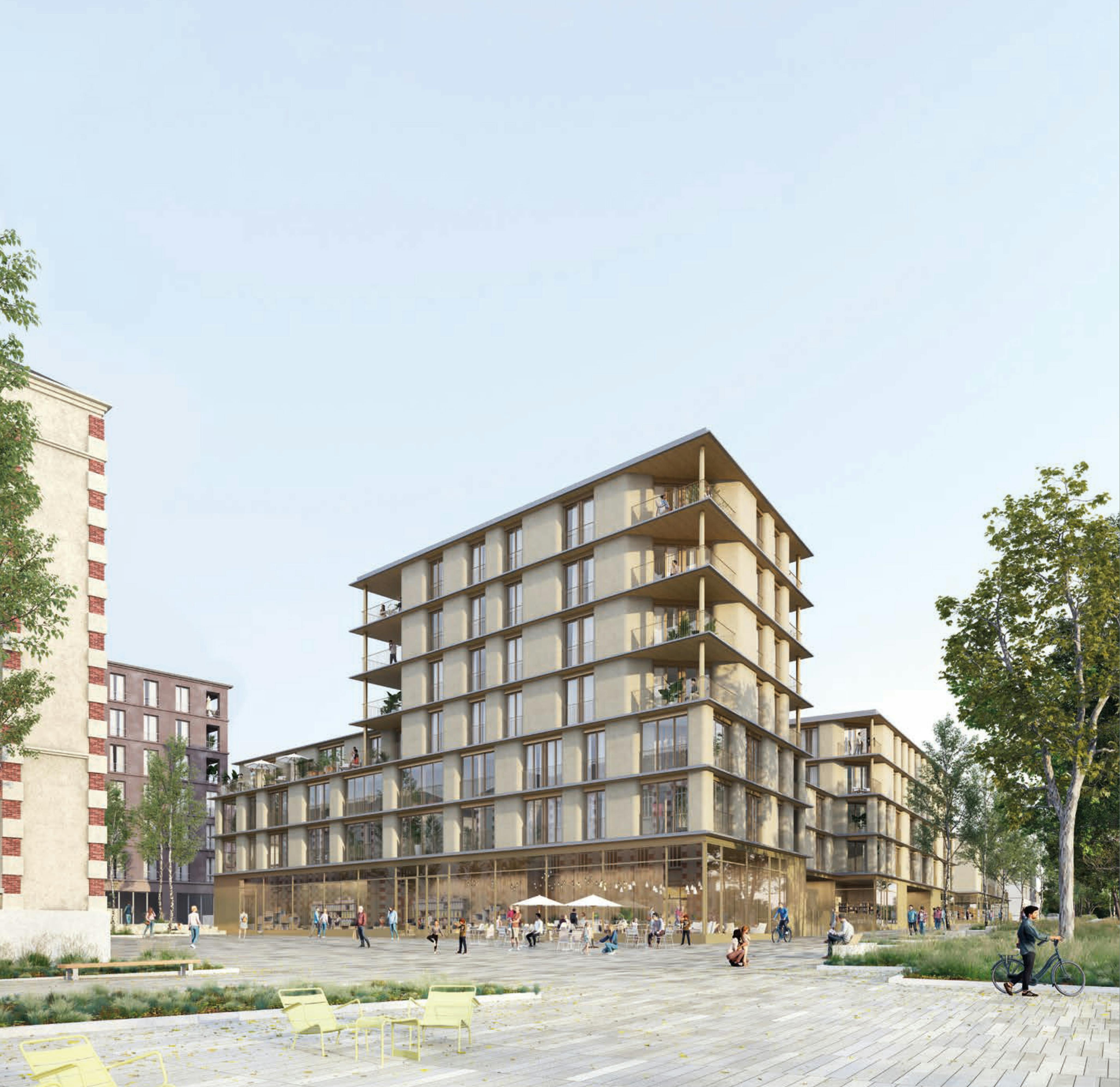 Perspective extérieure de la résidence "Matera"