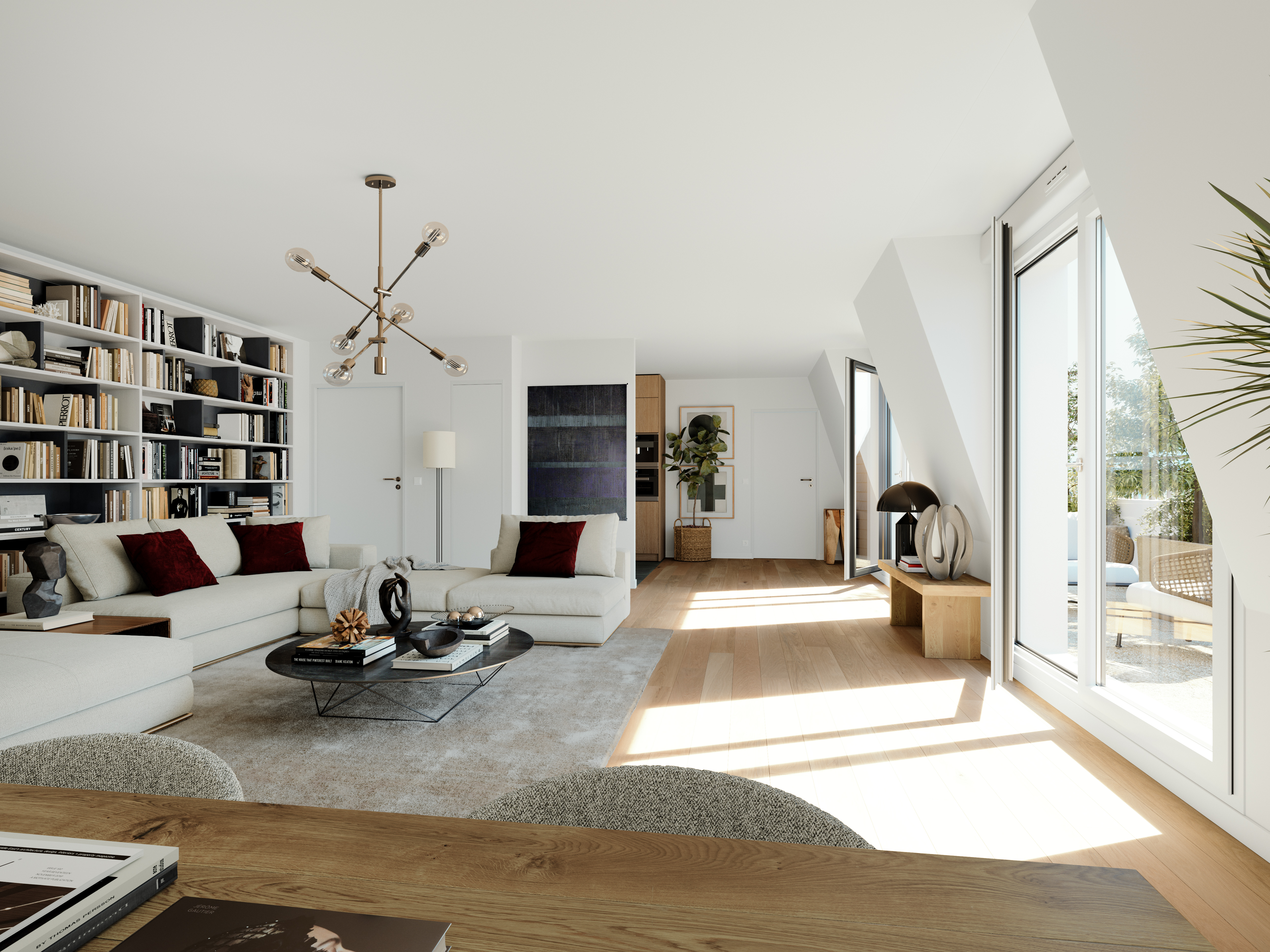 PERSPECTIVE INTERIEURE VILLA CONDORCET