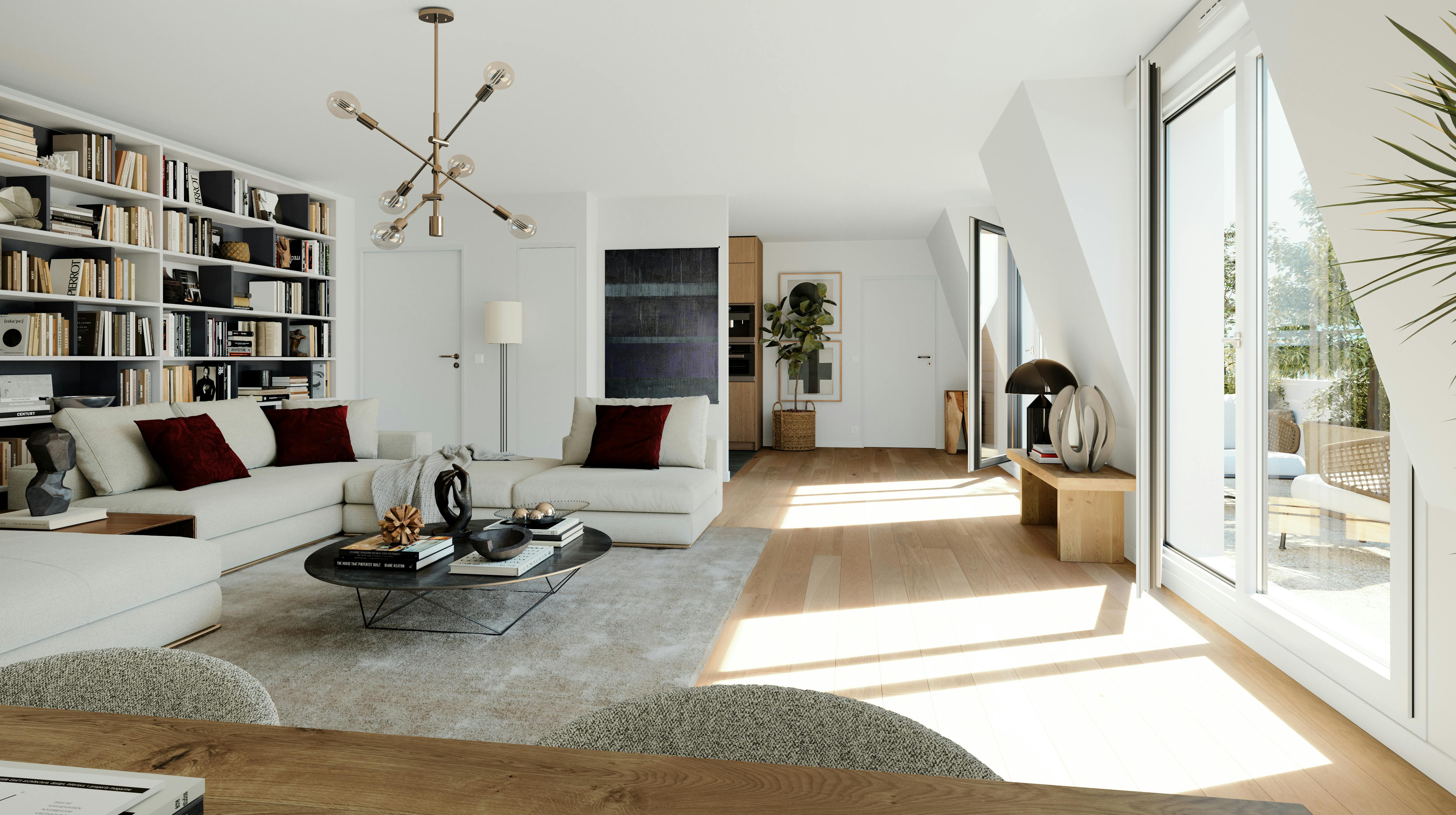 PERSPECTIVE INTERIEURE VILLA CONDORCET