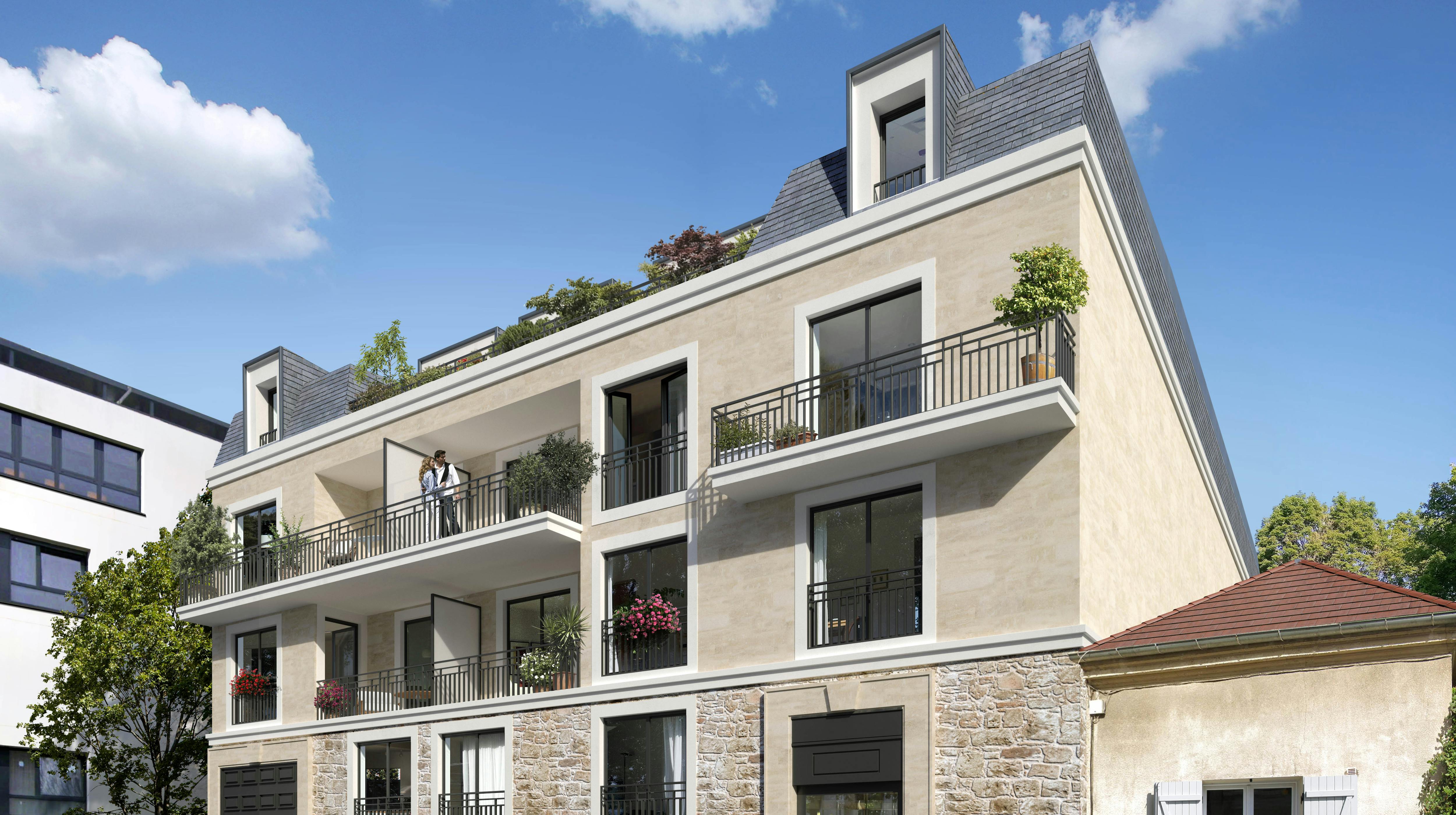 PERSPECTIVE EXTERIEURE VILLA CONDORCET