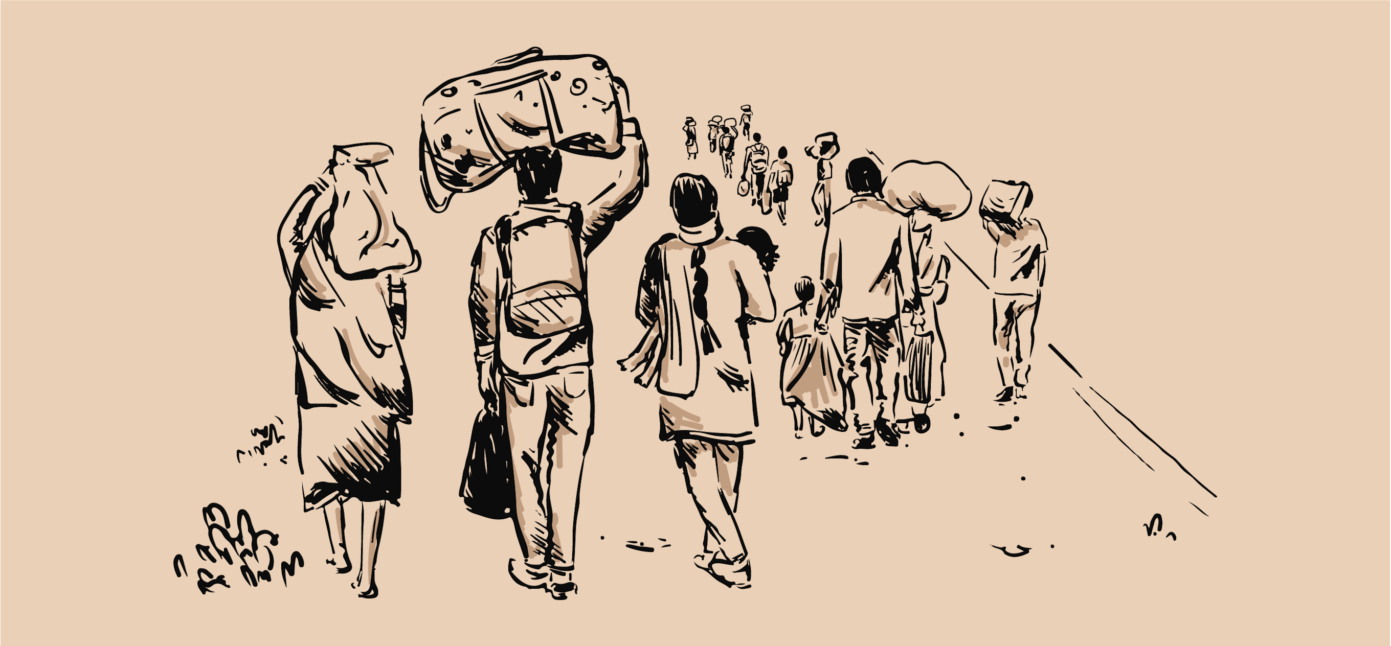 Famished by Mridula Chari; Illustration by Akshaya Zachariah on FiftyTwo.in