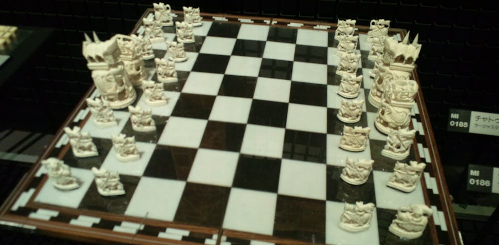 Image of a game of Chaturanga