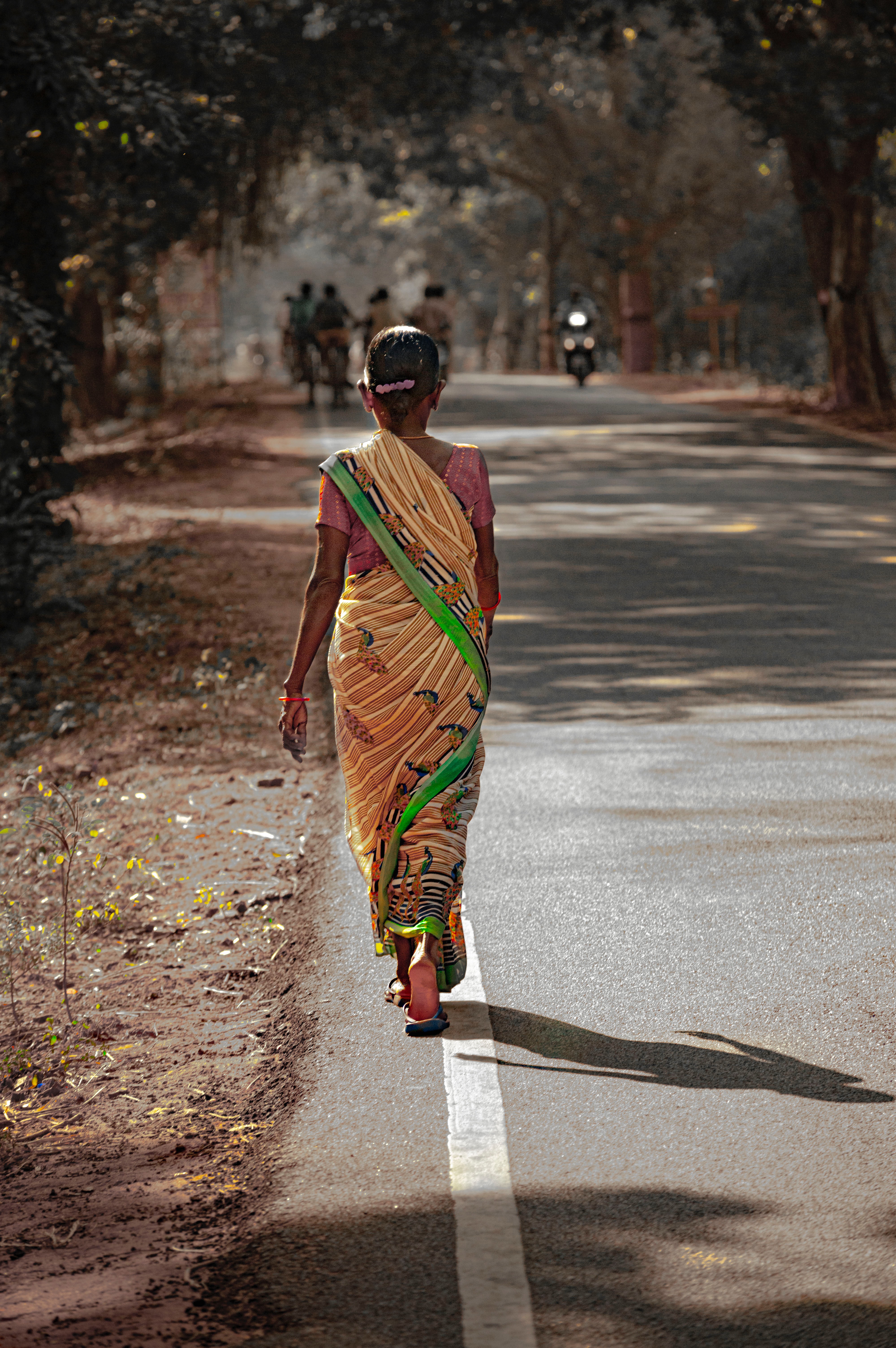 Image of a woman in a sari