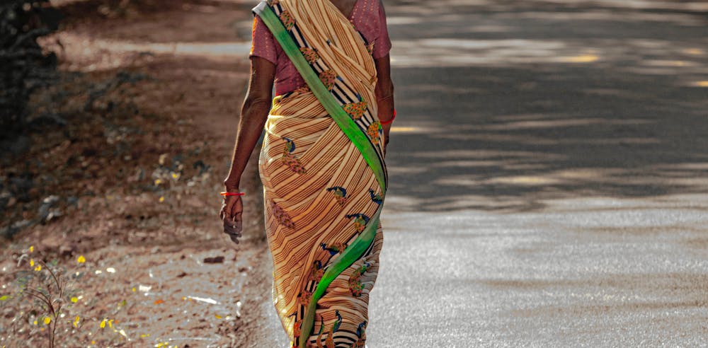 Image of a woman in a sari