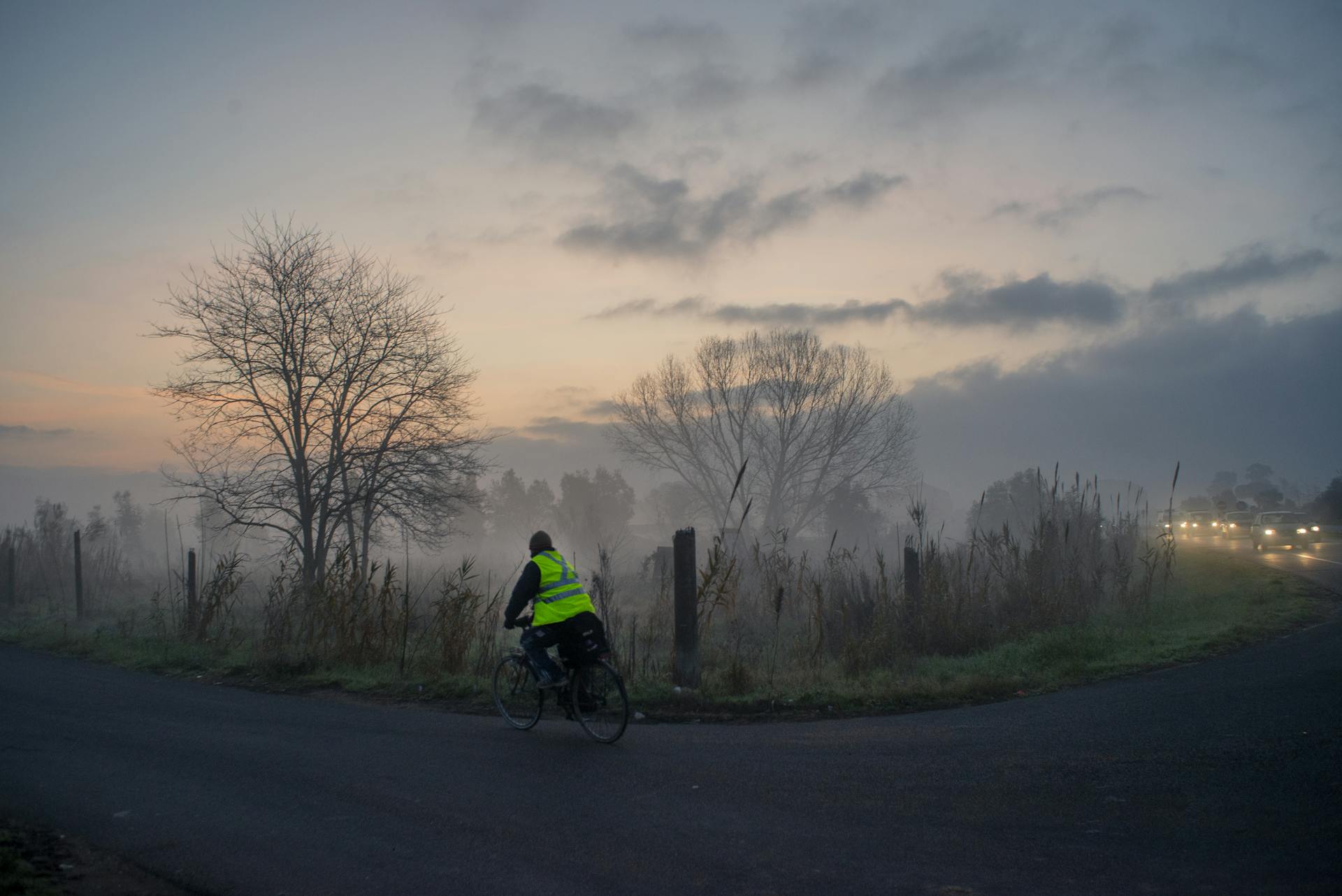 Indian workers often have to cycle 20-25km from Bella Farnia to reach the farms they work in. Credit: Marco Valle.