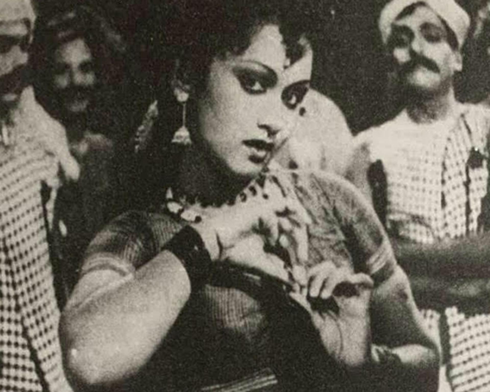Actress Harini, originally from Udupi, was already a popular theatre actor in Madras when she starred in Jaganmohini (1951) at the age of 14. Courtesy: From K. Puttaswamy's 'Kannada Talkies'