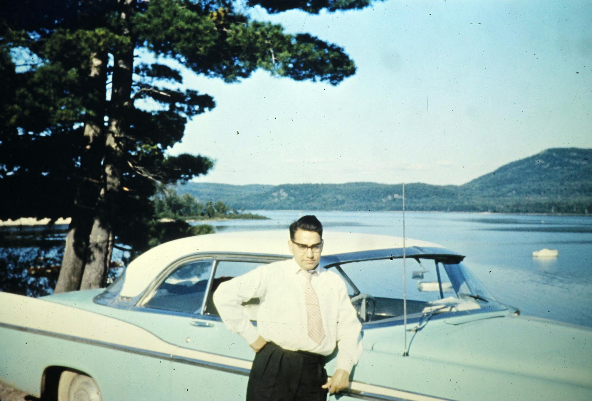 Sehgal on a weekend getaway at Gatineau, north of Ottawa, circa 1959. Credit: Courtesy Sehgal Family