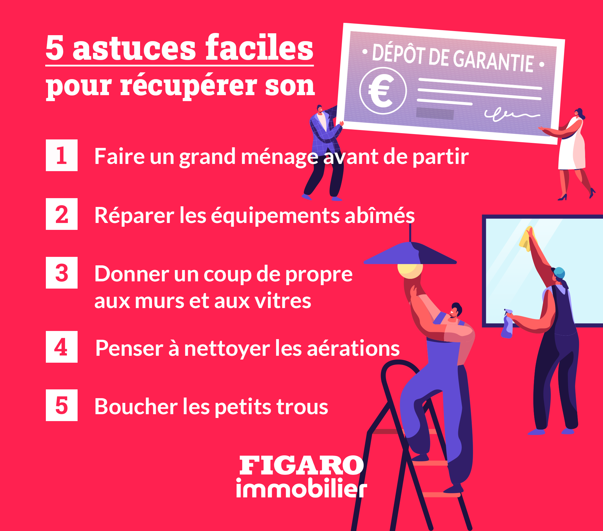 5 astuces pour récupérer son dépôt de garantie