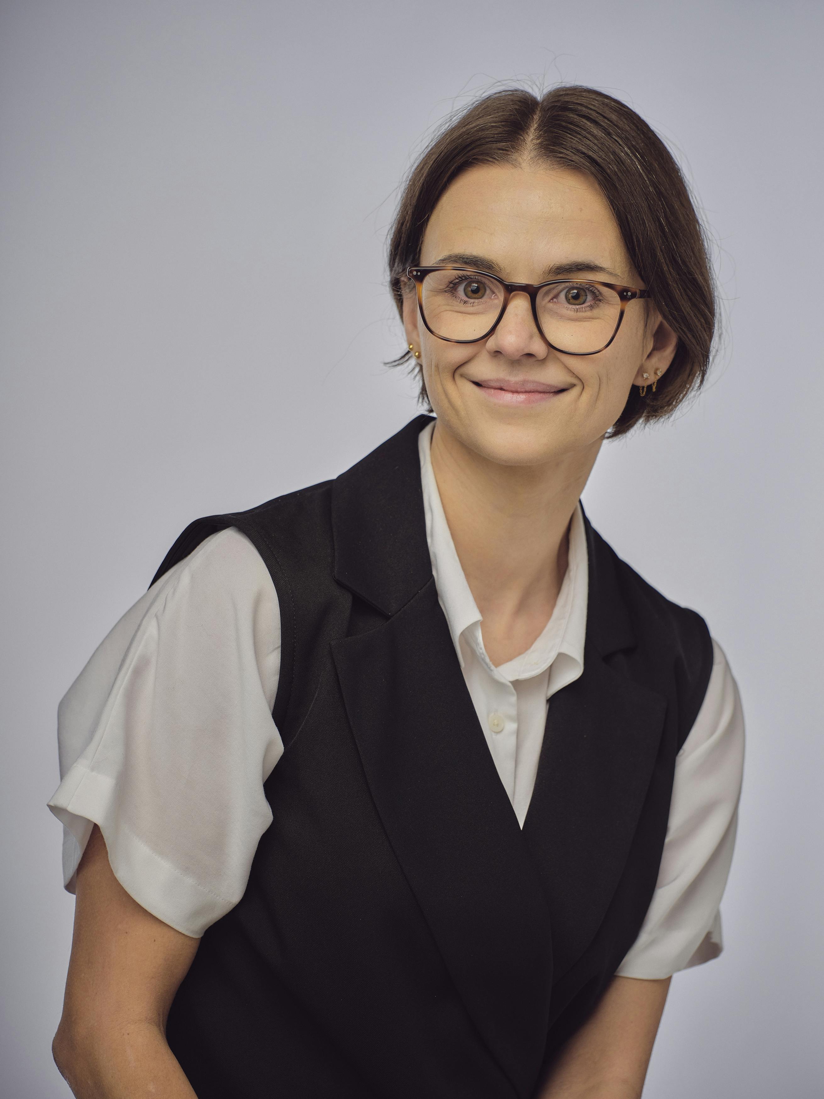 Studio portrait of Cate Williams.