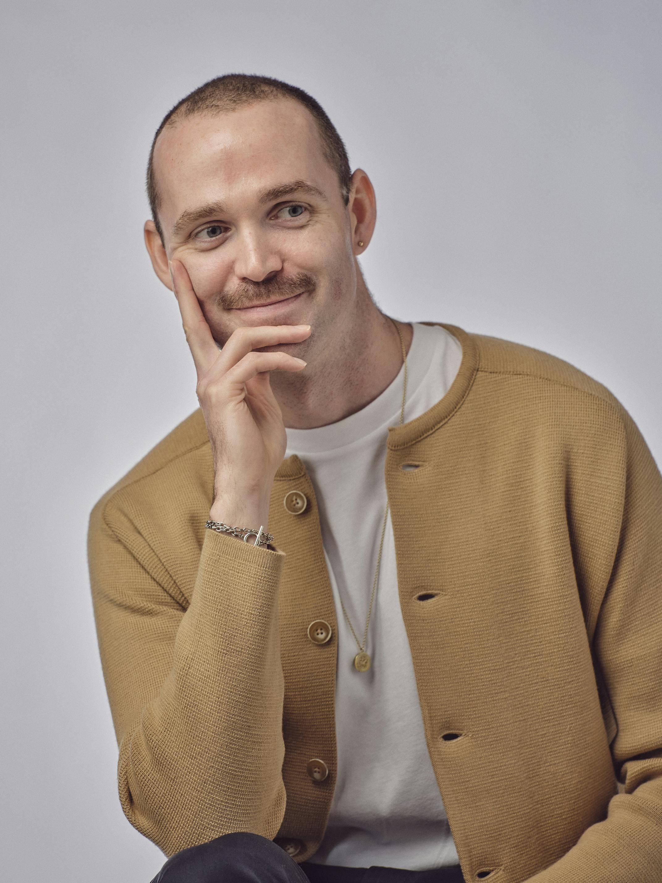 Studio portrait of Hunter Murphy.