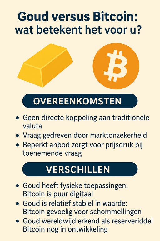 Goud versus Bitcoin