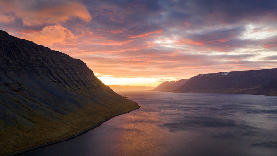 A fjord in Iceland