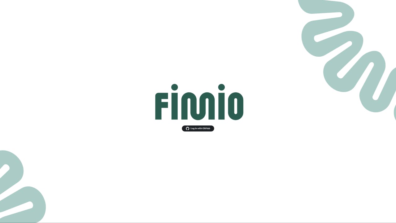 a picture of the Fimio app log in page