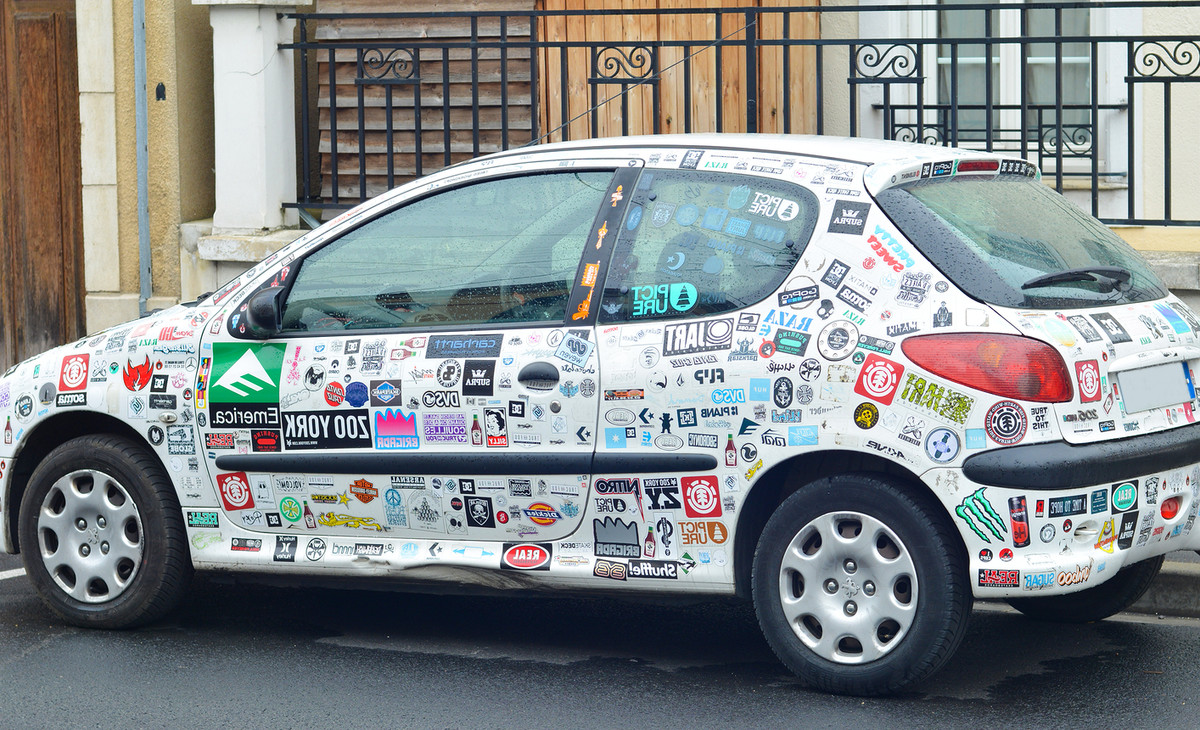 how to take stickers off car paint