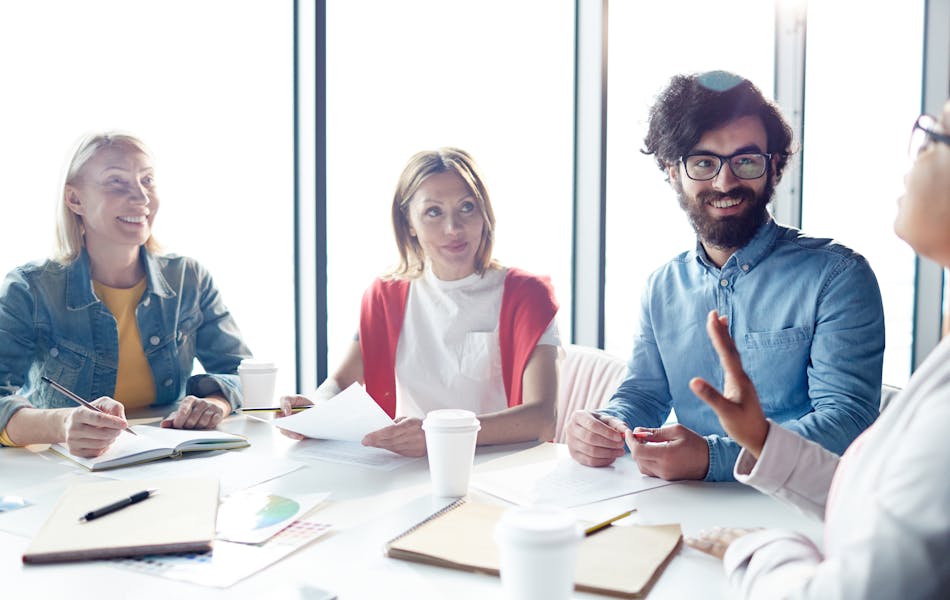 Colleagues in a meeting