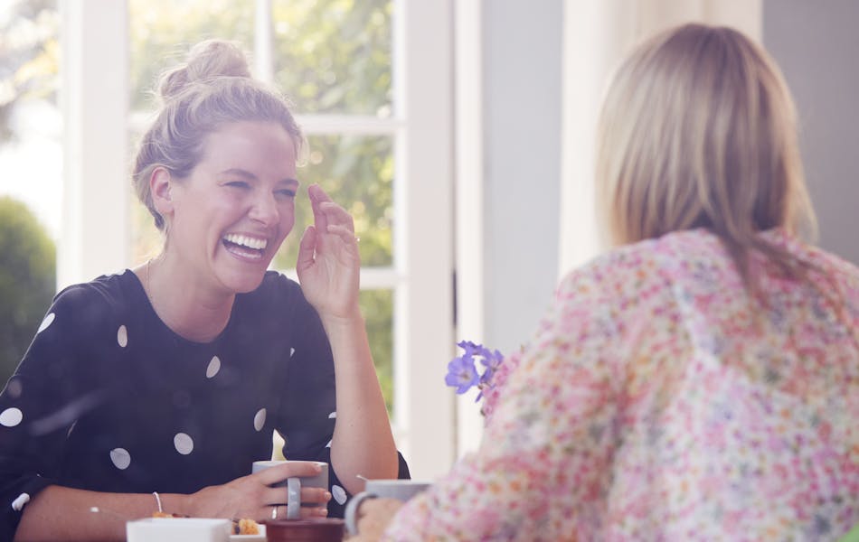 Female friends meeting