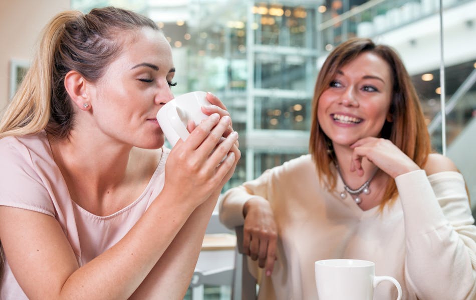 Women meeting for coffee
