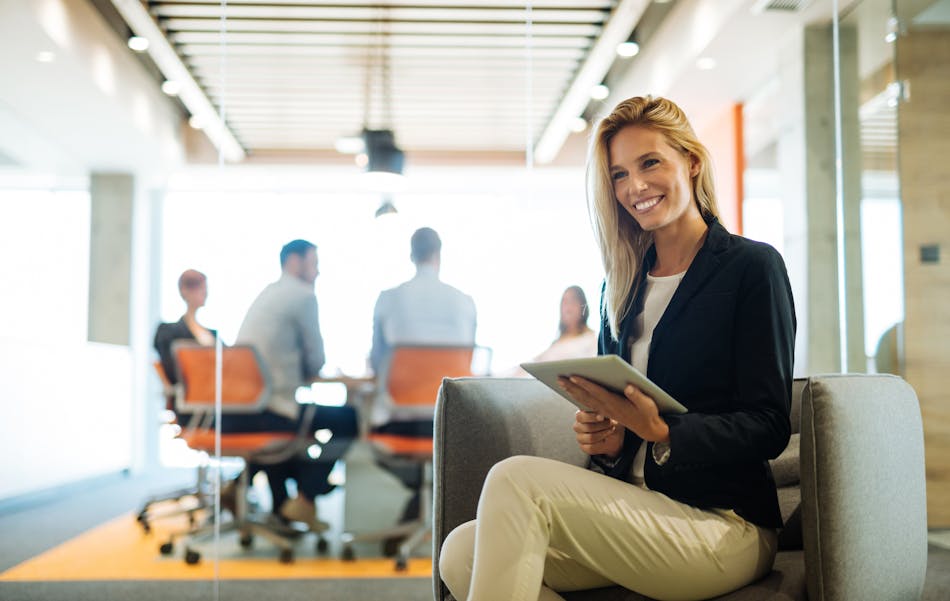 Woman working in office