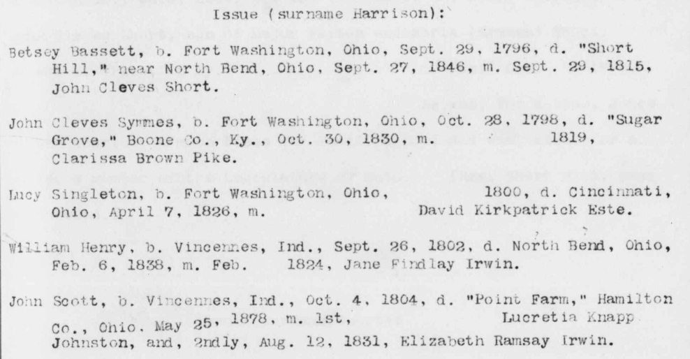 A snippet from Descendants of the Signers of the Declaration of Independence collection