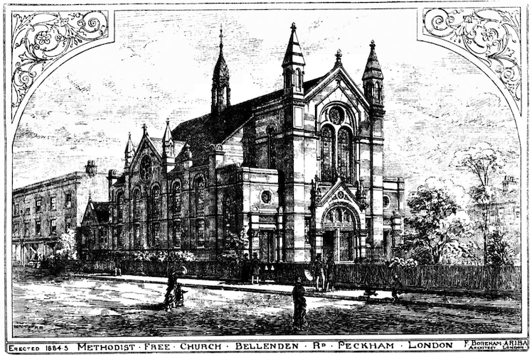 Peckham Methodist Church in the South London Press, 16 May 1885.