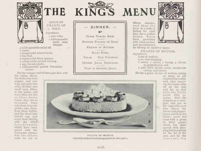 The King's Menu