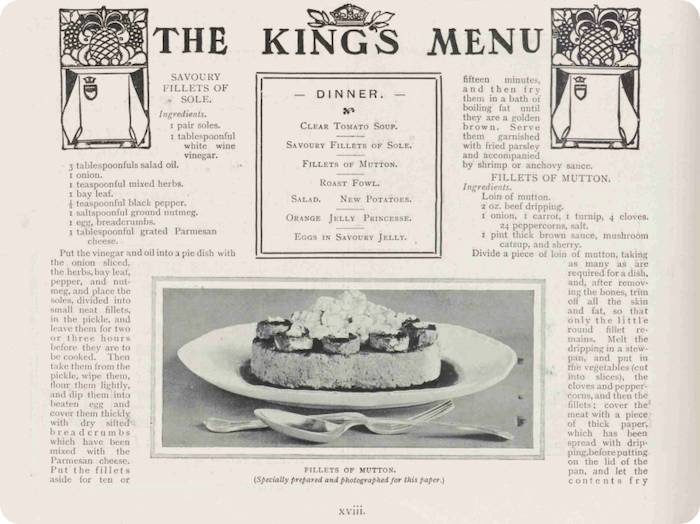 The King's Menu