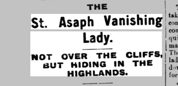 A headline from the Denbighshire Free Press, 23 January 1909.